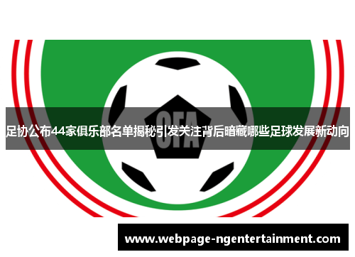 足协公布44家俱乐部名单揭秘引发关注背后暗藏哪些足球发展新动向